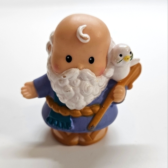 VINTAGE Fisher-Price Little People Noah Replacement Figure 2002 - Picture 1 of 3